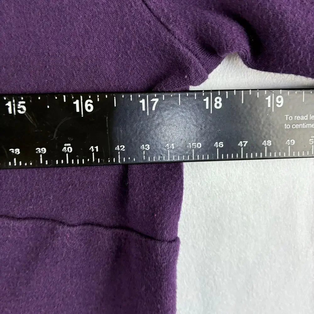 White Stag 3/4 Sleeve Scoop Neck Y2K Babydoll Top Womens Medium Plum Purple